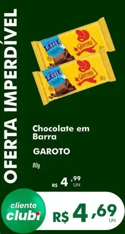 Irani Supermercados Chocolate em Barra GAROTO oferta