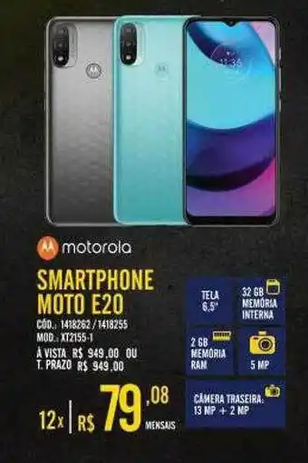 Zema Motorola Smartphoen Moto E20 oferta