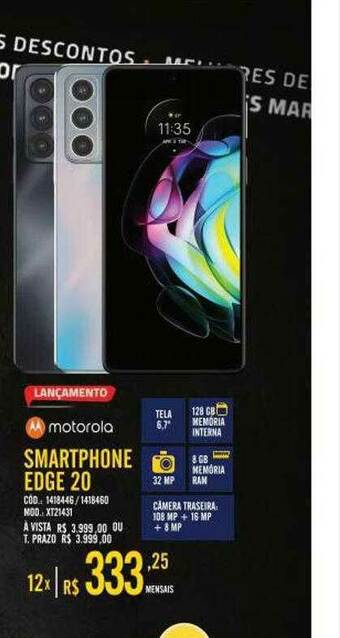 Zema Motorola Smartphone Edge 20 oferta