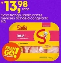 Frangolândia Coxa frango Sadia cortes menores bandeja congelada oferta