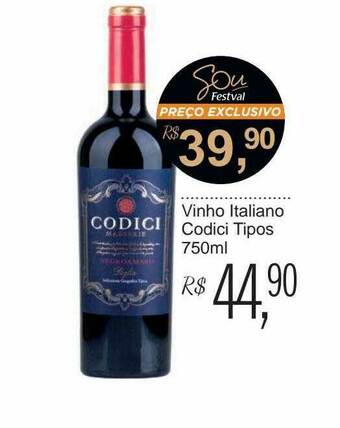 Festval Vinho Italiano Codici Tipos oferta