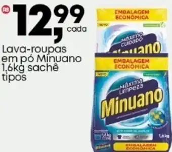 Frangolândia Lava-roupas em pó Minuano  sachê tipos oferta