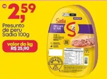 Frangolândia Presunto de peru Sadia oferta