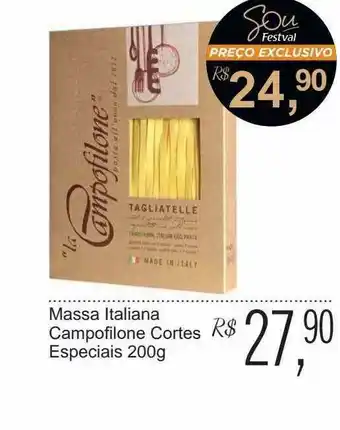 Massa Italiana Campofilone Cortes Especiais