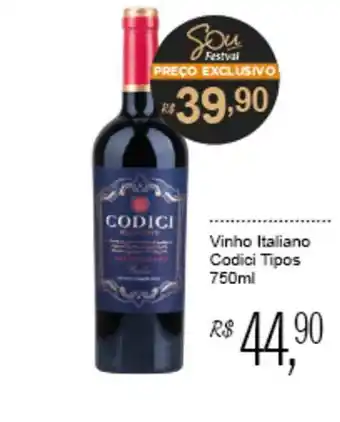 Festval Vinho Italiano Codici Tipos oferta