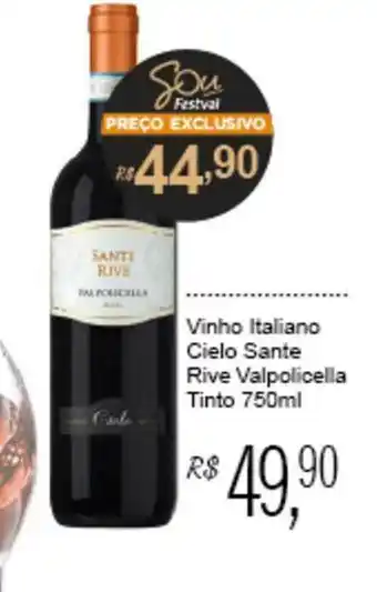 Festval Vinho Italiano Cielo Sante Rive Valpolicella Tinto oferta