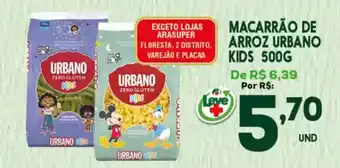 Araújo Supermercados Macarrão de arroz urbano kids oferta