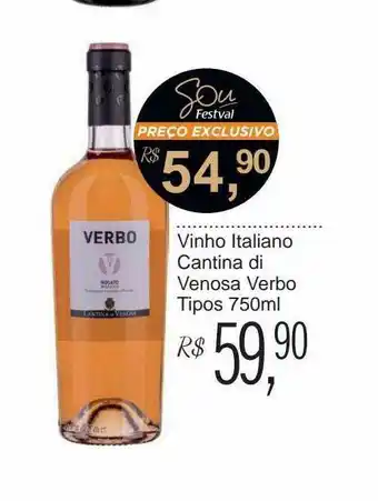 Vinho Italiano Cantina Di Venosa Verbo Tipos