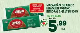 Araújo Supermercados Macarrão de arroz espaguete urbano integral s/glúten oferta