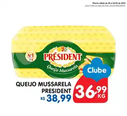 Paraná Supermercados Queijo mussarela president oferta