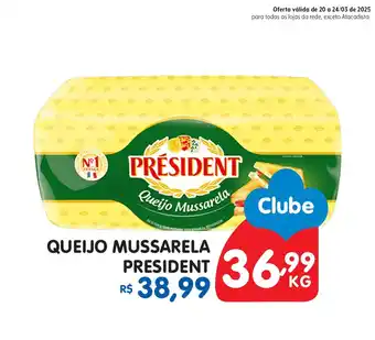 Paraná Supermercados Queijo mussarela president oferta