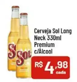 Supermercados Goes Cerveja Sol Long Neck  Premium c/Álcool oferta