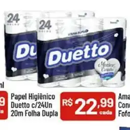 Supermercados Goes Papel Higiênico Duetto c/24un 20m Folhaq dupla oferta