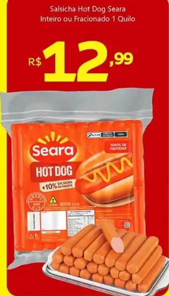 Unicompra Salsicha Hot Dog Seara Inteiro ou Fracionado oferta