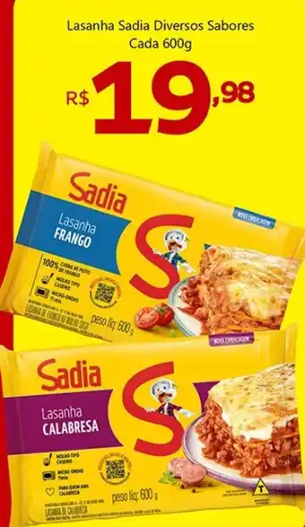 Unicompra Lasanha Sadia Diversos Sabores oferta