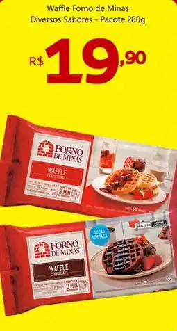 Unicompra Waffle Forno de Minas Diversos Sabores - Pacote oferta