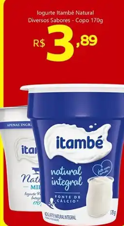 Unicompra logurte Itambé Natural Diversos Sabores - Copo oferta