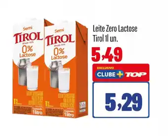 Rede Top Leite Zero Lactose Tirol oferta