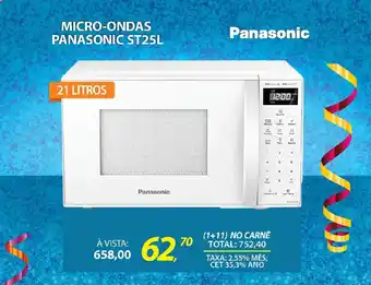 Lojas Cem Micro-ondas panasonic st25l oferta