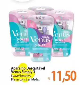 Atacadão Aparelho Descartável Venus Simply 3 oferta