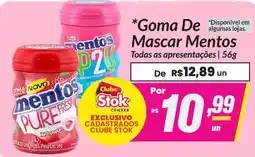 Stok Center Goma De Mascar Mentos oferta