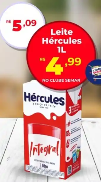 Semar Supermercado Leite Hércules oferta