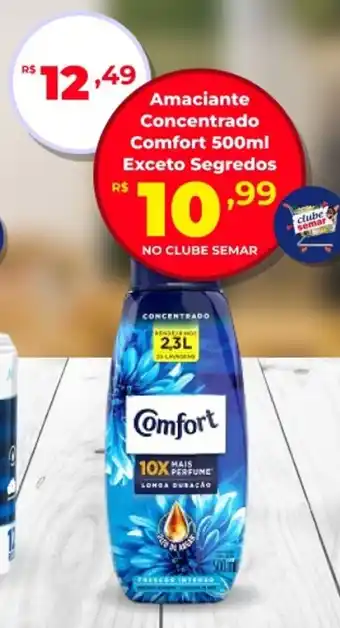 Semar Supermercado Amaciante Concentrado Comfort Exceto Segredos oferta