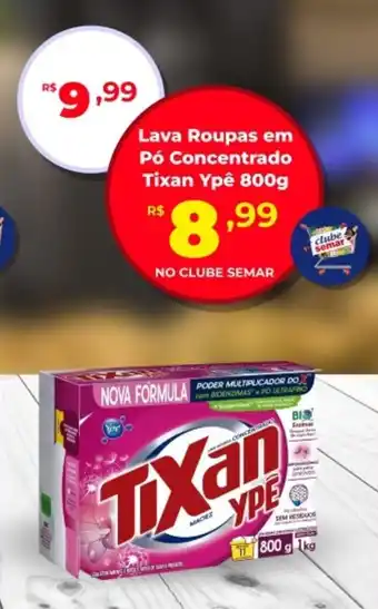 Semar Supermercado Lava Roupas em Pó Concentrado Tixan Ypê oferta