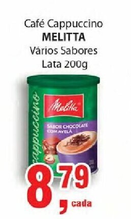 Supermercados Mundial Cafe Cappuccino Melitta 200g oferta