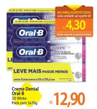 Atacadão Creme Dental Oral-B 3D White oferta