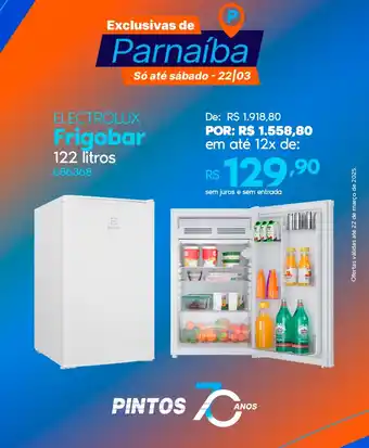 Lojas Pintos ELECTROLUX Frigobar oferta