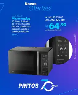 Lojas Pintos ELETROLUX Micro-ondas oferta