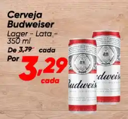 Dia Cerveja Budweiser Lager - Lata oferta