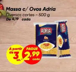 Dia Massa c/ Ovos Adria Diversos cortes oferta