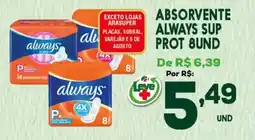 Araújo Supermercados Absorvente always sup prot 8und oferta