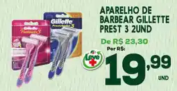 Araújo Supermercados Aparelho de barbear gillette oferta