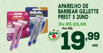 Araújo Supermercados Aparelho de barbear gillette oferta