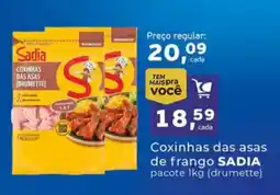 Cometa Supermercados Coxinhas das asas de frango SADIA pacote (drumette) oferta