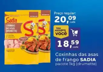 Cometa Supermercados Coxinhas das asas de frango SADIA pacote (drumette) oferta