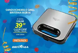 Lojas Cem Sanduicheira e grill britânia bgr16 oferta