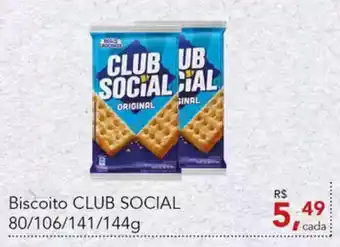 Cometa Supermercados Biscoito CLUB SOCIAL oferta