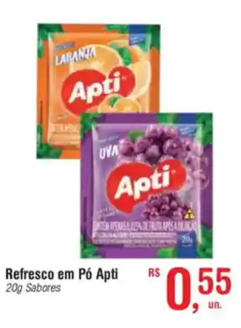 Fort Atacadista Refresco em Pó Apti sabores oferta