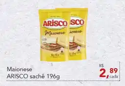 Cometa Supermercados Maionese ARISCO sachê oferta