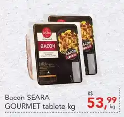 Cometa Supermercados Bacon SEARA GOURMET tablete oferta