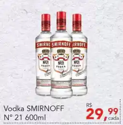 Cometa Supermercados Vodka SMIRNOFF N° 21 oferta