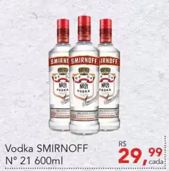 Cometa Supermercados Vodka SMIRNOFF N° 21 oferta