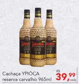 Cometa Supermercados Cachaça YPIÓCA reserva carvalho oferta