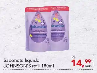 Cometa Supermercados Sabonete líquido JOHNSON'S refil oferta