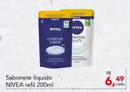 Cometa Supermercados Sabonete líquido NIVEA refil oferta