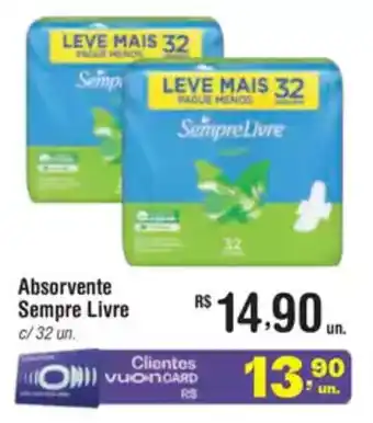 Fort Atacadista Absorvente Sempre Livre oferta